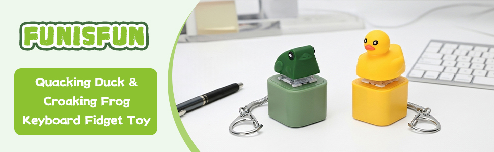 Quacking Duck &amp;amp; Croaking Frog Keyboard Fidget Toy