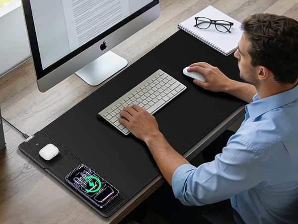 wireless charger desk pad