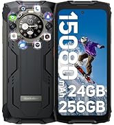 Blackview Phone BV9300Pro 24GB+256GB, Rugged phone 6.7“ 120Hz with 1.32" Customizable Secondary S...