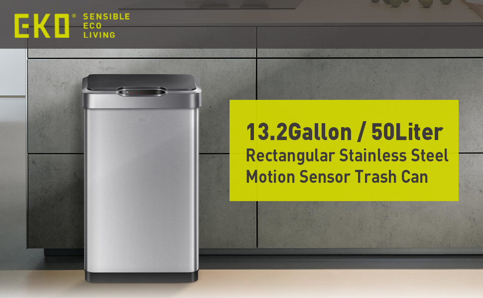 stainless steel sensor trash can