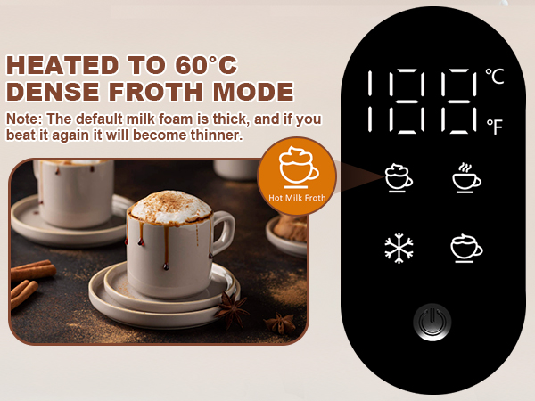 Electric Milk Frother Automatic Hot &amp; Cold Foam Maker