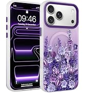 Fsoole Magnetic for iPhone 17 Pro Max Case [Compatible with MagSafe] Pretty Gradient Oil Painting...