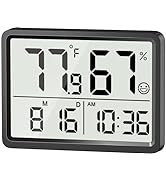 DOOMAY Digital Thermometer Hygrometer,Room Calibrated Humidity Meter Temperature Humidity Monitor...