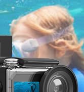 SVBONY SvGo2 Action Camera 4K30FPS, 5X ZoomTouch Screen Sports Camera, 100FT Waterproof Housing U...