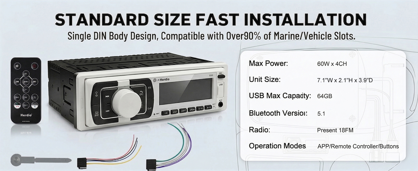marine stereo receiver