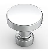 Amerdeco 20 Pack Polished Chrome Cabinet Knobs Single Hole Cabinet Pulls Round Drawer Knobs Dress...