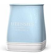 ADDFIT HOUSE Ceramic Utensil Holder - Large Ceramic Kitchen Utensil Holder for Countertop, Large ...