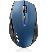 Bluetooth Wireless Mouse, TECKNET Computer Mouse with 3200 DPI, 24-Month Battery Life, Bluetooth ...