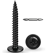 BNUOK #8 x 2-1/2 Inch Wood Screws Phillips Modified Truss Head Stainelss Steel 410 Self Tapping M...