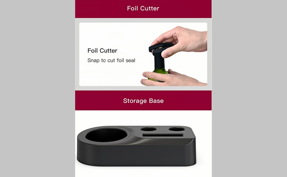 foil cutter and storage base