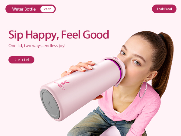 meoky insulated water bottle
