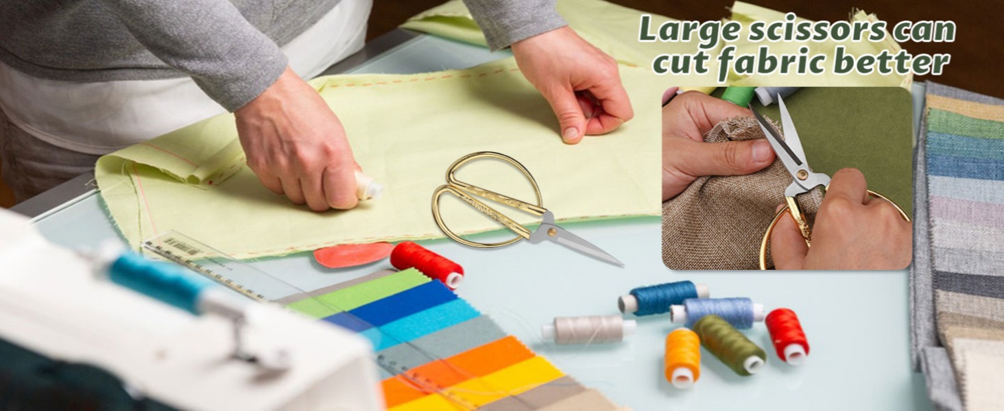 Large scissors can cut better