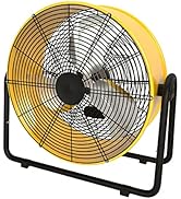Simple Deluxe 20 Inch Heavy Duty Metal Industrial Drum Fan, 3 Speed Floor Fan for Warehouse, Work...