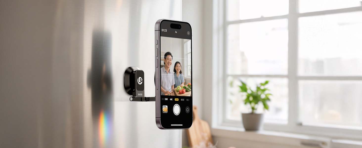 magnetic iphone stand for video recording