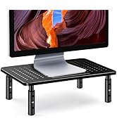 La Jaco Monitor Stand Riser, 3 Height Adjustable With Pen Holder, Dual Monitor Stand for Laptop, ...