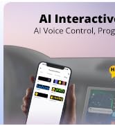 ATOTOZONE CI-VIALD13 Scrolling Advertising LED Signs, AI Voice Control, Programmable led sign,Blu...