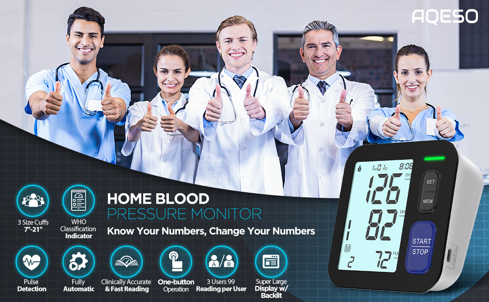 Blood Pressure Machine 3 Size Cuffs