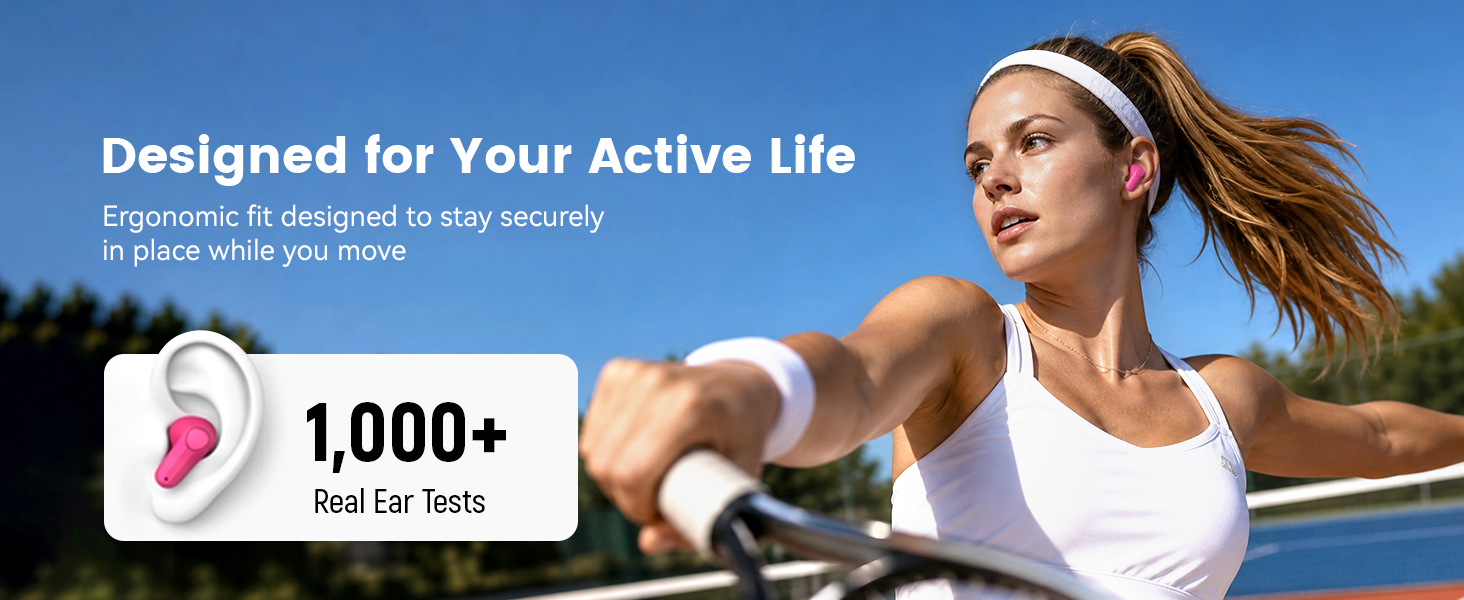Secure fit workout earbuds