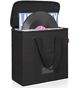 IBVIVIC Vinyl Record Storage Box with Lids and Handle Vinyl Album Storage Case Bag for 12 inch LP