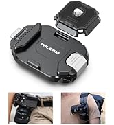 ULANZI F38 Camera Tripod Mount Quick Release System, Camera Backpack Plate V2 Clip with 1/4" to 3...