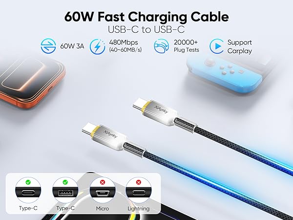 60w usb c cable