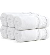 REDKISS Luxury Washcloths for Showering, 13x13 inch, 100% Cotton Premium Wash Cloths Set of 6, Su...