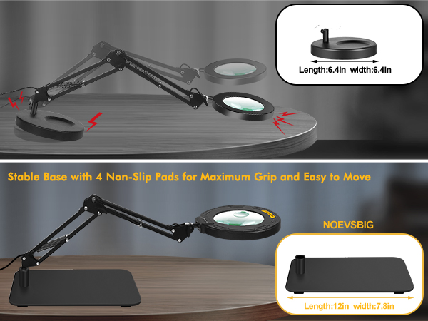 magnifying glass with light for reading