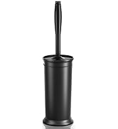 UPTRONIC Toilet Brush, Toilet Bowl Brush with Extra Long Handle Durable Bristles Toilet Scrubber ...