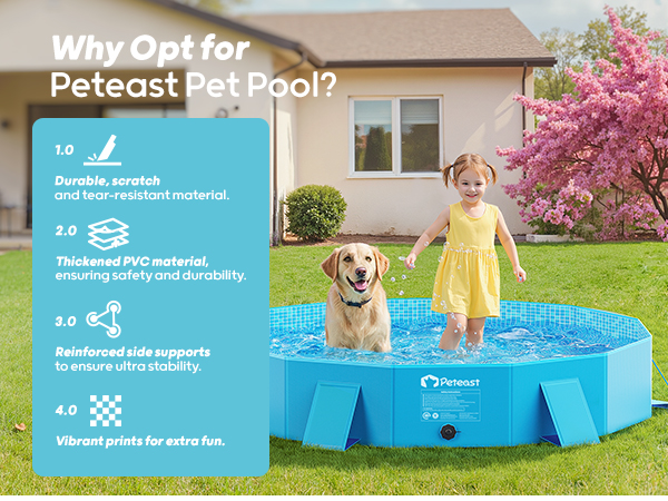 dog pools for large dogs heavy duty foldable pool doggy pool kiddie pool for dogs