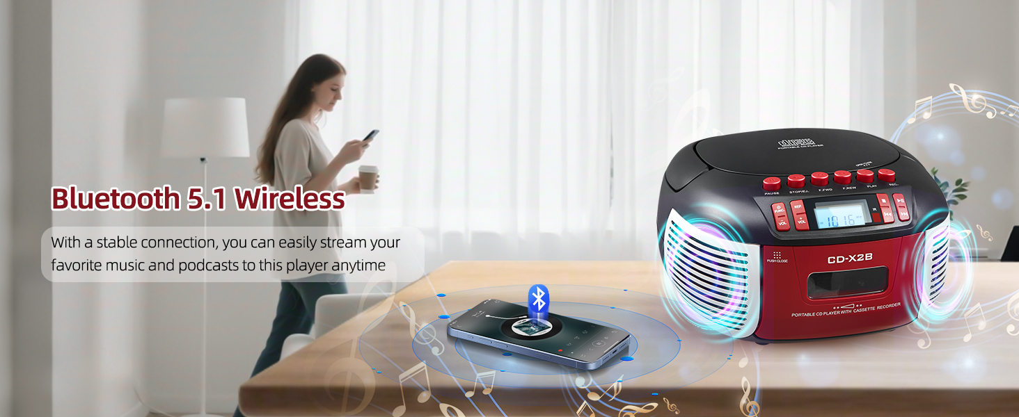 CD and Cassette Player