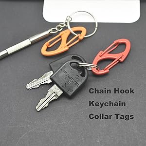 Bytiyar Small Metal Carabiner Clips