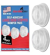 Door Stopper Wall Protector [4 Pack] - Clear Self Adhesive Rubber Door Bumpers. Prevent Damage to...
