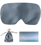 Sleep Mask - ZOESMIEN Mulberry Silk Eye Mask, Ultra-Thin Brezzy Design (0.1in Thickness) for Wome...