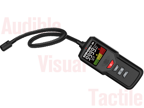 natural gas leak detector probe propane methane meter monitor reader alarm home safety