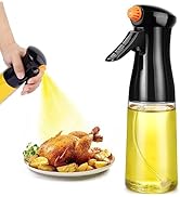 Oil Sprayer for Cooking, Upgraded Olive Sprayer Bottle, Air Fryer Accessories, Mister 7oz/200ml V...