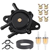 Fuel Pump with Filter and Oil Hose, Vacuum Fuel Pump for Kohler 17HP-25 HP Briggs and Stratton 80...