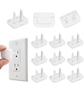 MECCANIXITY 12 Pack Outlet Covers Proofing, Electrical Safety Plug Covers Outlets Socket Proof Ca...