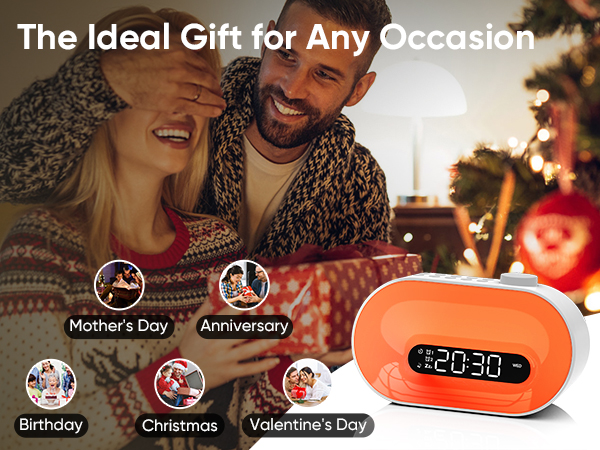 alarm clock with sound machine is a great gift choice for any occasions and any age