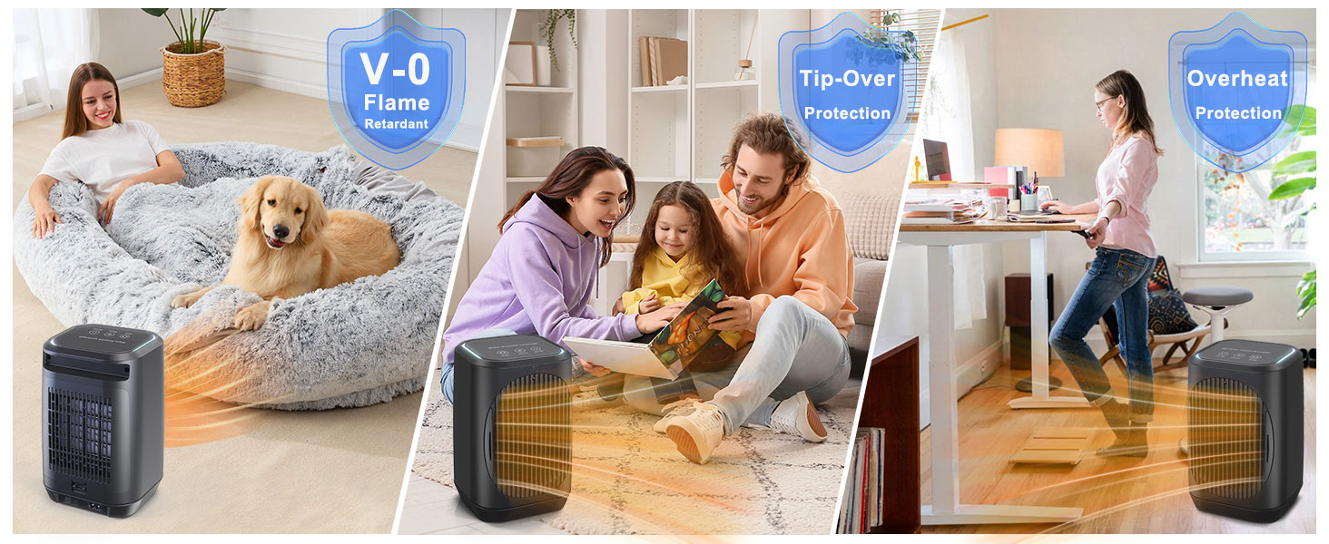 1500W Portable Electric Heaters