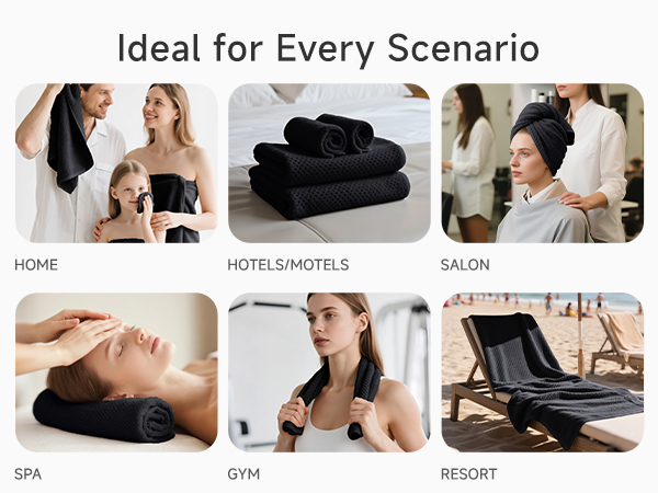 spa bath towels