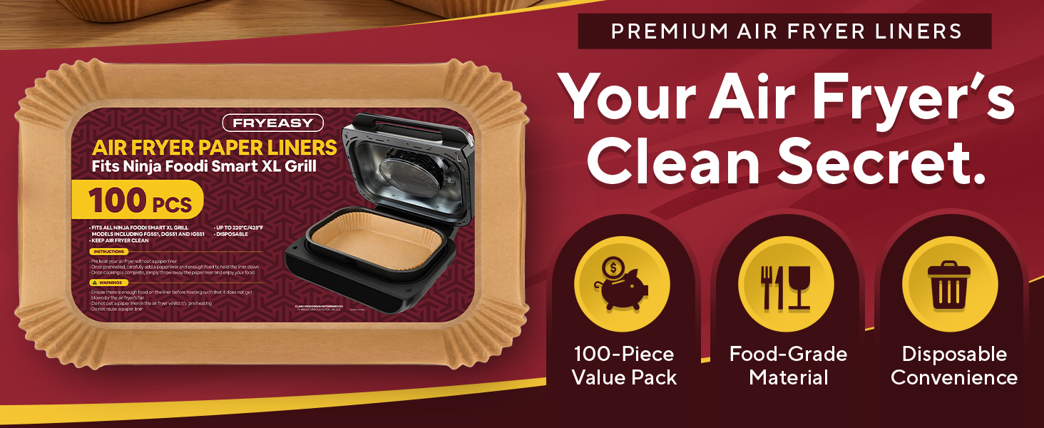 air fryer airfryer peper liners ninja foodi smart XL grill disposable parchment nonstick heat safe