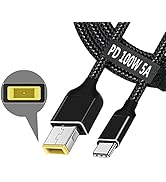 USB C to Slim Tip Laptop Charging Cable Adapter Male Type C to Square Converter 6.5ft 100W PD Pow...
