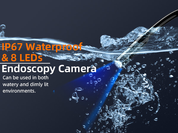IP67 Waterproof & 8 LEDs
