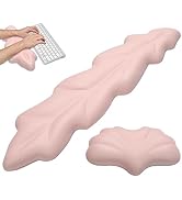 Laokiiy Keyboard Wrist Rest, Ergonomic Design Memory Foam Keyboard Pad, Wrist Pad for Keyboard an...