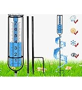 JMBay Rain Gauge, Freeze Proof rain Gauge Outdoor Best Rated, Rain gauges for Yard with Stake, De...