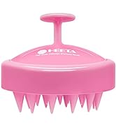 HEETA Hair Shampoo Brush, Scalp Care Hair Brush with Soft Silicone Scalp Massager (Rose Pink)