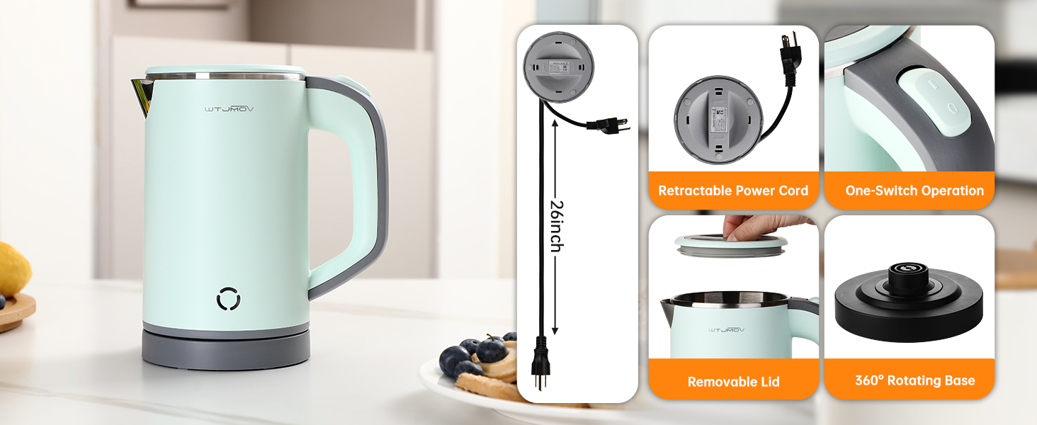 Small Eletric Kettle Green V01