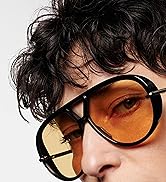 AIEYEZO Oversized Aviator Sunglasses for Women Men Retro Trendy Shield Sun Glasses Big Large Fash...