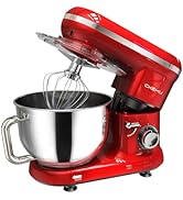 CKEMU Stand Mixer | Powerful 660W Motor | Large 6.5 Qt. Bowl | 6-Speed Control | Dishwasher-Safe ...