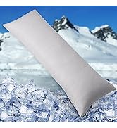 HOMFINE Cooling Pillowcase Body Size - Double Side Q-Max 0.439 Cooling Fiber for Pillow Protector...